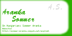 aranka sommer business card